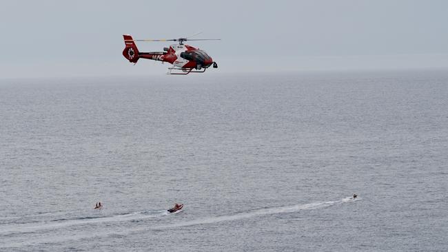 The search for missing teenager Arash Yari was called off on Wednesday due to poor weather conditions. Authorities will resume their search on Thursday. Picture: AAP / Mike Burton