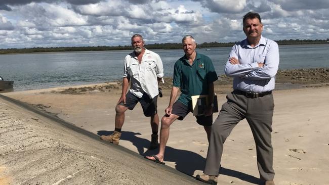 Burnett MP Stephen Bennett and Woodgate locals have been campaigning for safety improvements to the Walkers Point Boat Ramp.