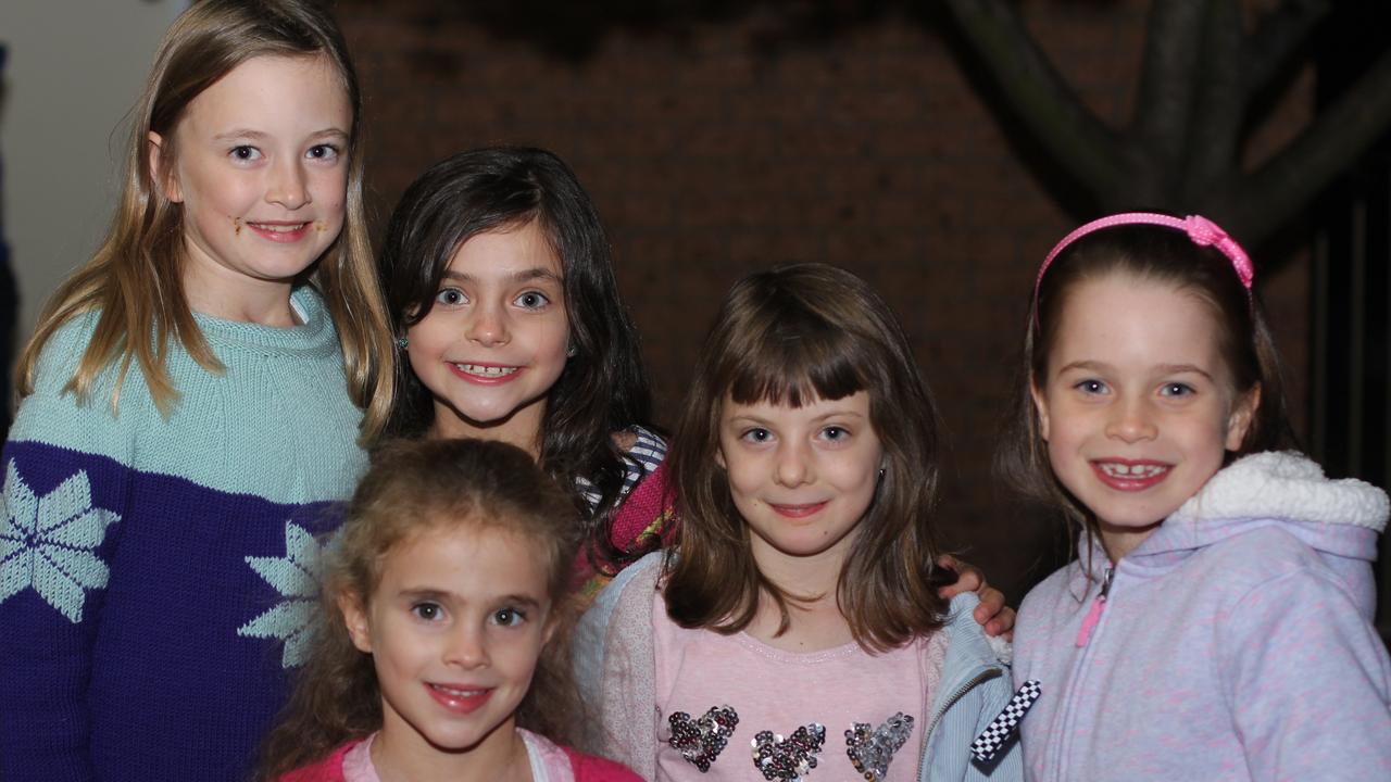 Isobella Kerrigan, Jaimee Costanzo, Shayeleigh McKenzie, Ashley Jackson and Teagan Costanzo at the Stanthorpe Blue Light Disco on Friday, June 2.