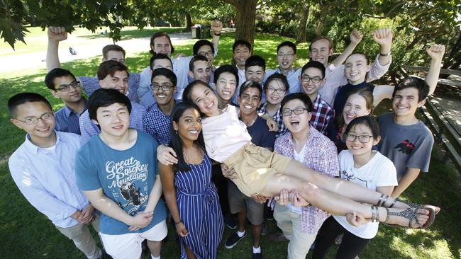 Victoria’s highest-achieving VCE students will be offered a Melbourne Chancellor’s Scholarship to study at the University of Melbourne next year. Picture: David Caird