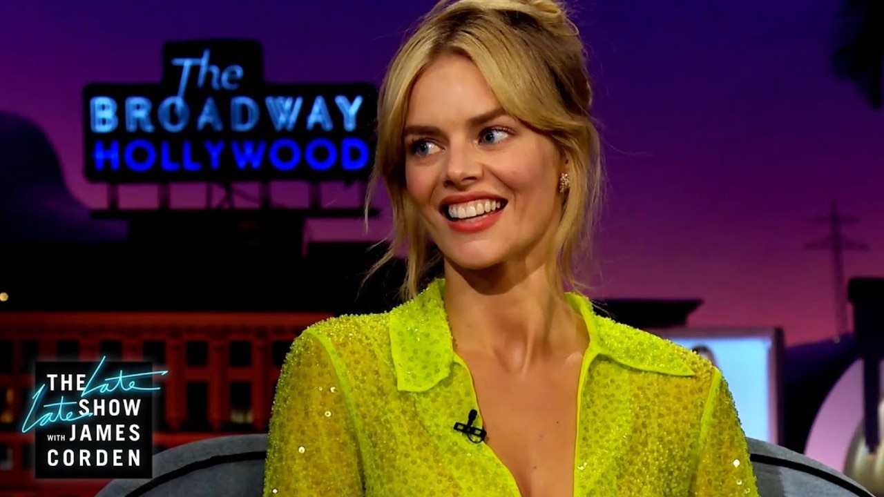 Samara Weaving appeared on The Late Late Show with James Corden. Picture: YouTube