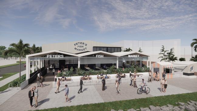 Artist impression of the redeveloped Peter's Fish Market on The Spit