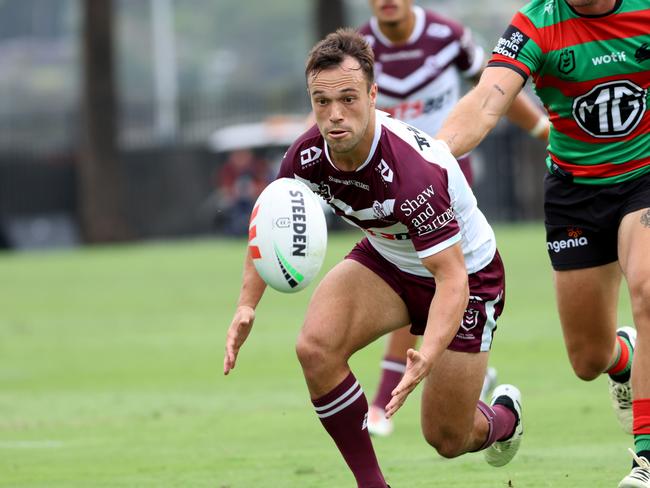 Manly recruit Luke Brooks. Picture: Damian Shaw