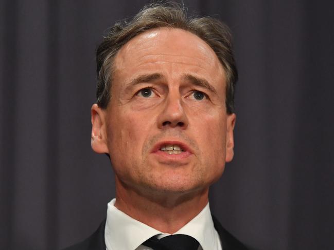 Health Minister Greg Hunt said cruise ship evacuees would be subject to five screenings for coronavirus. Picture: AAP