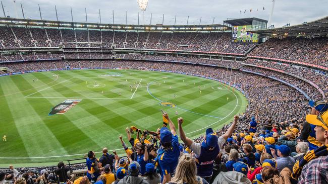 The government says it would consider cancelling events with big crowds such as AFL matches if Australia experienced a major outbreak of coronavirus. Picture: Jason Edwards