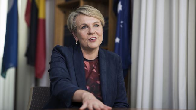 Environment and Water Minister Tanya Plibersek in her office, in Parliament House in Canberra. Picture: NCA NewsWire / Gary Ramage