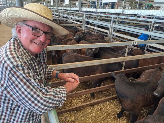 Cattle vendor Wayne Durban of Widgiewa Station at Morundah.