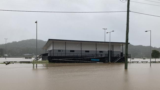 Flooding at Tallebudgera Valley. Picture: Greg Stolz