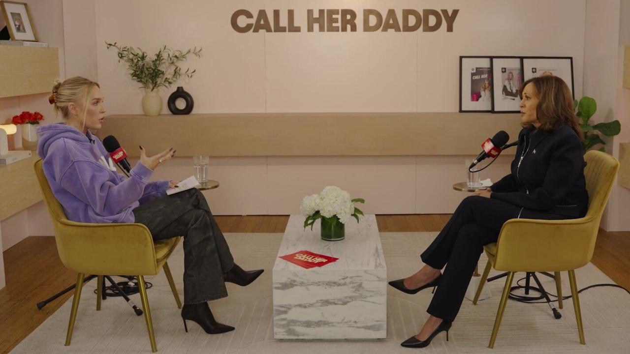 Vice President Kamala Harris sat for an interview with Alex Cooper on the sex-positive Call Her Daddy podcast.