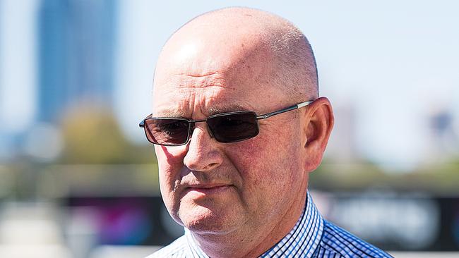 Trainer Toby Edmonds said Saturday’s Gold Coast track should have had more give in it. Picture: AAP 