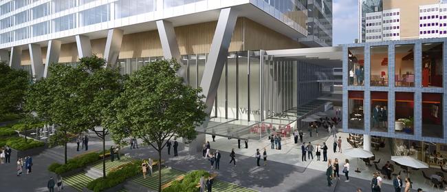 Artist impression of the Victoria Cross station. Picture: Transport for NSW