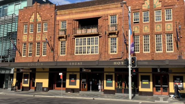 The Golden Sheaf Hotel in Double Bay was recently in the spotlight after pictures of people not socially distancing went viral. Picture: Joanna Panagopoulos