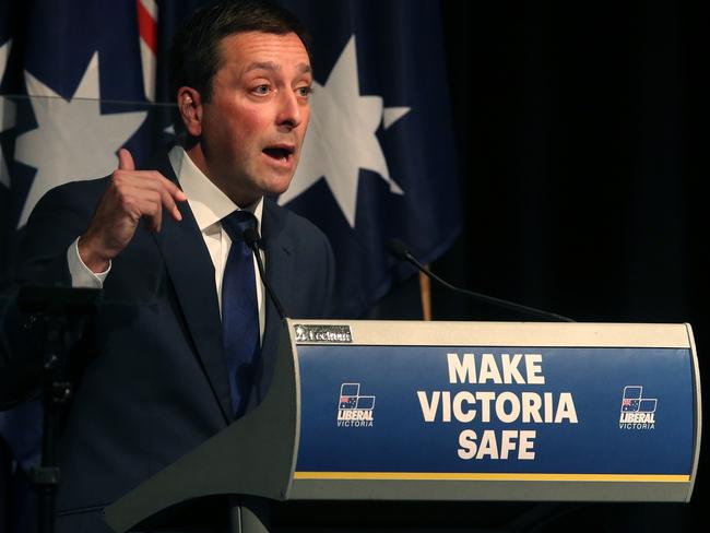 Matthew Guy is counting on frustrated motorists’ support to deliver a political bang for the big bucks he is promising to spend. Picture: AAP