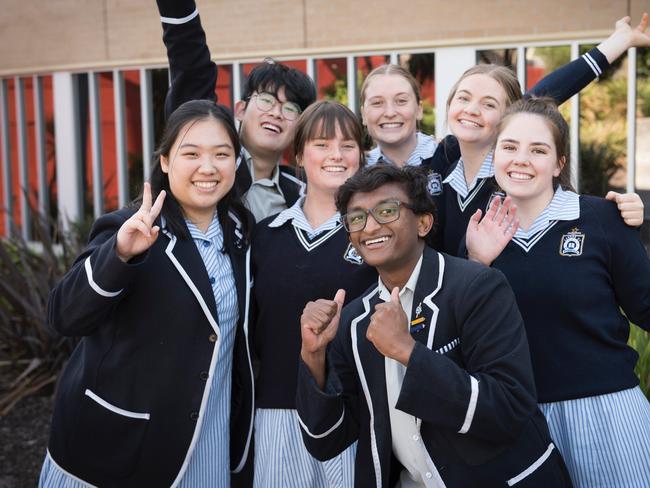 Caulfield Grammar students for VCE and Beyond feature.