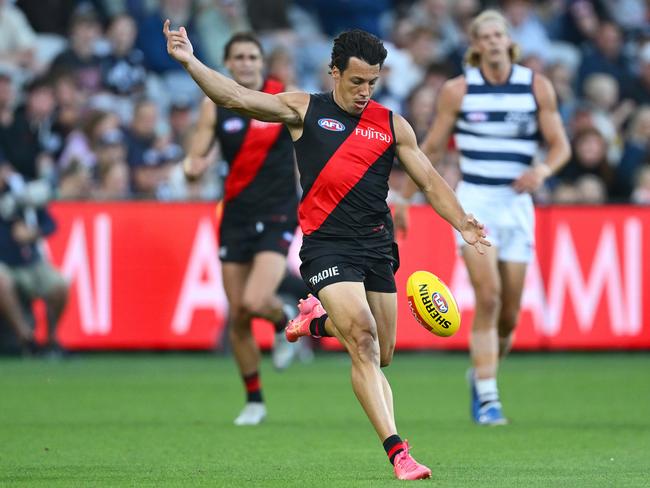 Dylan Shiel looks to have made himself at home off half-back. Picture: Quinn Rooney/Getty Images.