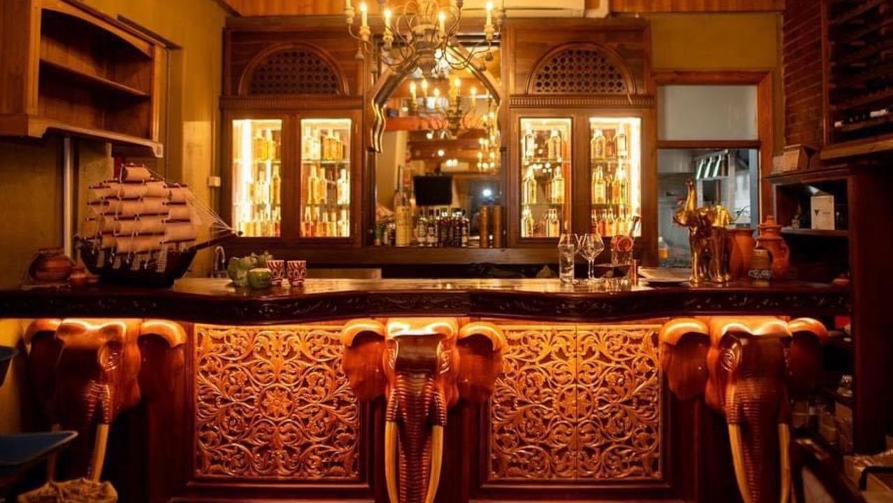 Bar and interior at Taprobane Sri Lankan restaurant in Unley. Picture: File