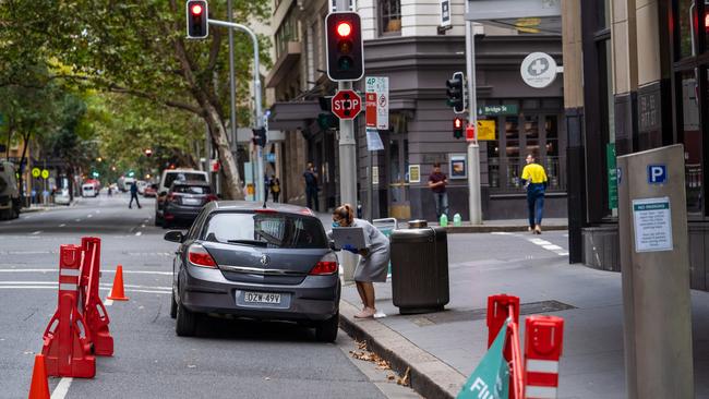 A drive-through flu shot set-up in Sydney