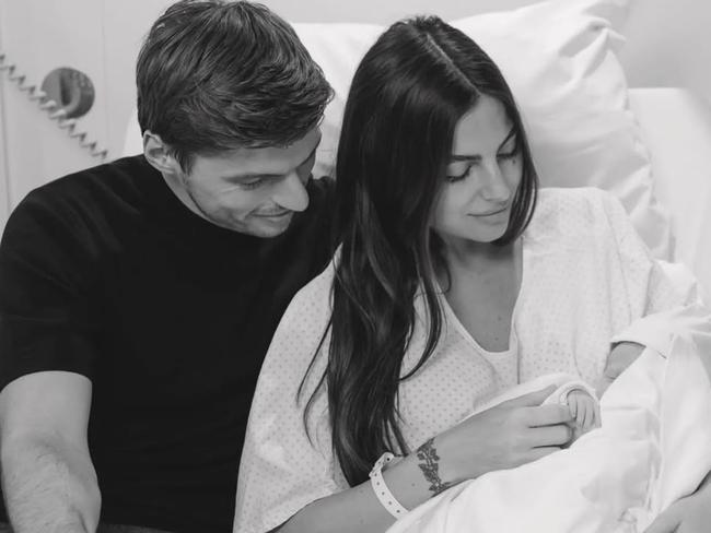 Max Verstappen welcomes his first child into the world. Picture: maxverstappen1/Instagram