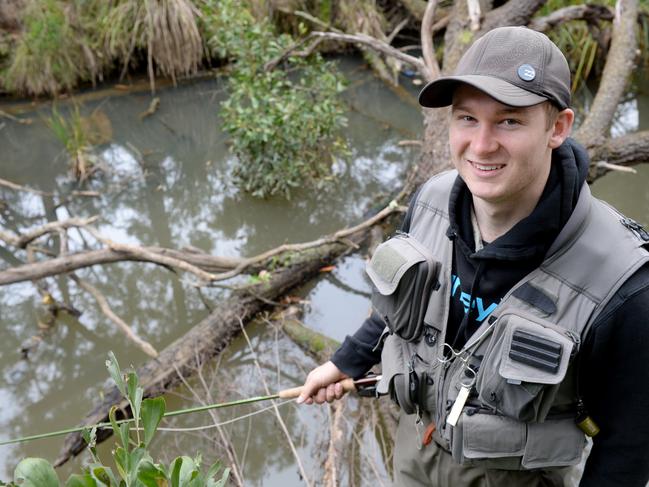 Sports Star Daniel Ringer, 23, of Mooroolbark, is the Fly Fishing Victoria State Champion 2016/2017.