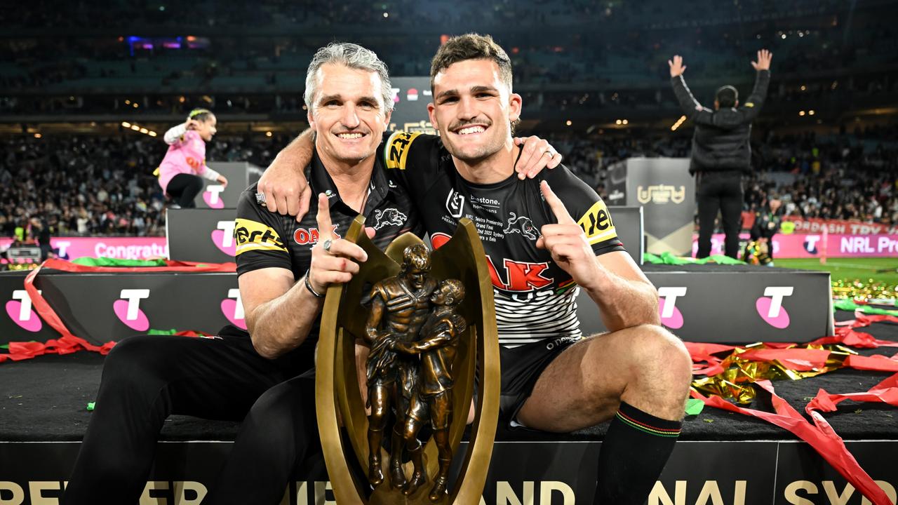 Club legends celebrate as Penrith Panthers break 18-year Premiership drought