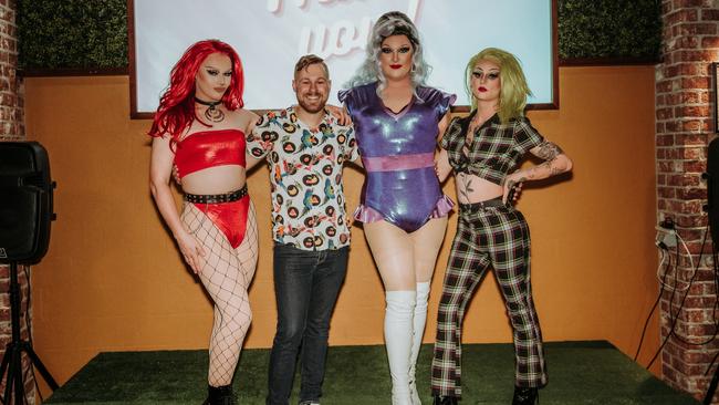 Kweef Kween, Mitchel Luxford, Leisha Luck and Krimsyn Kaos at So Phresh at the Red Lion Hotel on May 28, 2022. Picture: Bianca Purdie Photography