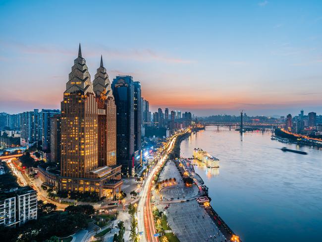 Situated between the Yangtze and Jialing Rivers and surrounded by mountains, it’s been given the nickname “Mountain City”. Photo: istock