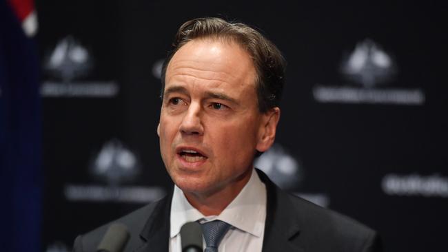 Health Minister Greg Hunt says it is now more likely than now a vaccine will be developed. Picture: AAP Image/Mick Tsikas