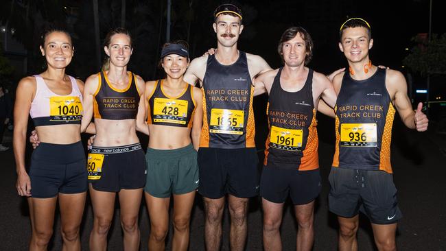 Rapid Creek Track Club as a record breaking number of runners took part in the 2025 edition of the annual NT City2Surf, Sunday, June 1. Picture: Pema Tamang Pakhrin