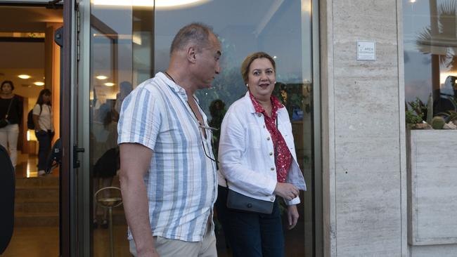 Premier Annastacia Palaszczuk is in Naples while her partner, Dr Reza Adib, attends a work conference. Picture: Victor Sokolowicz