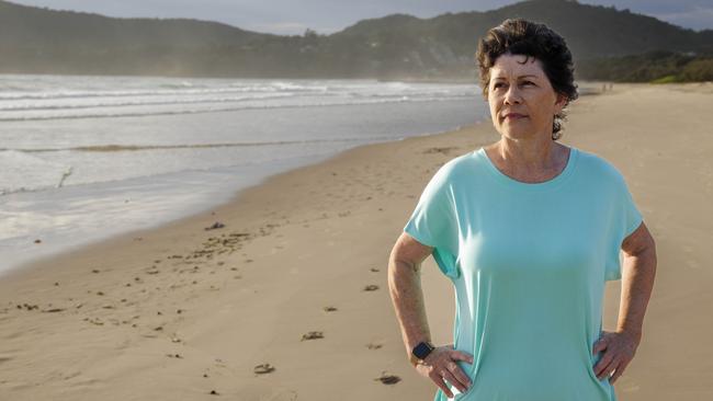 Julie Cook needed surgery to remove excess skin after significant weight loss and had to wait over a year because private hospitals have deemed such surgery unprofitable and are refusing surgeons who perform it access to theatres. Picture: Glenn Hunt/The Australian