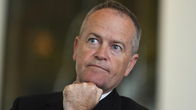 Shadow Government Services Minister Bill Shorten speaks to the media during a press conference at Parliament House in Canberra, Wednesday, December 18, 2019. (AAP Image/Lukas Coch) NO ARCHIVING