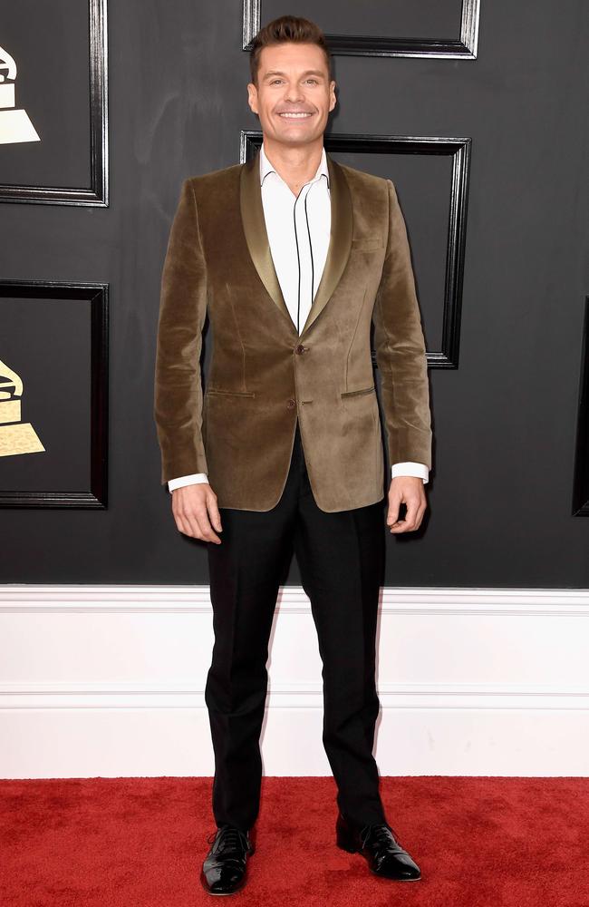 Ryan Seacrest attends The 59th GRAMMY Awards at STAPLES Center on February 12, 2017 in Los Angeles, California. Picture: AFP