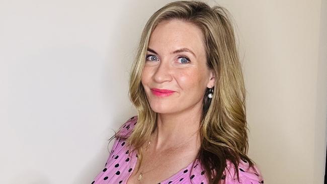 Gold Coast author Briony Benjamin is 41 weeks pregnant and was told to drive to hospital before Cyclone Alfred hits the Queensland coastline. Picture: Instagram