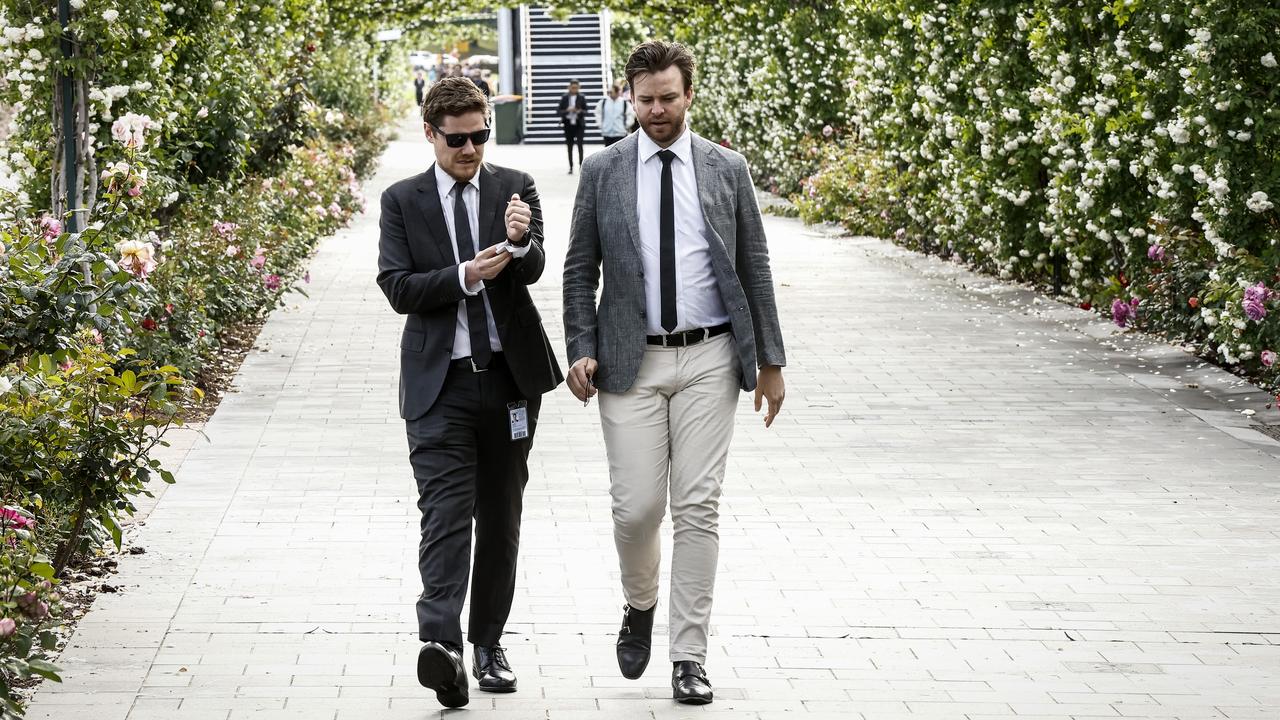 Racing fans arrive early at Flemington. Picture: Getty Images