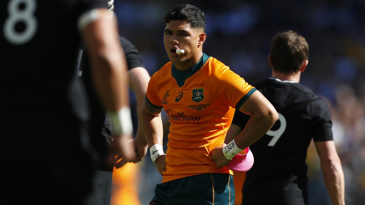 Wallaby Noah Lolesio is expected to decide his future by next week. Photo: Getty Images