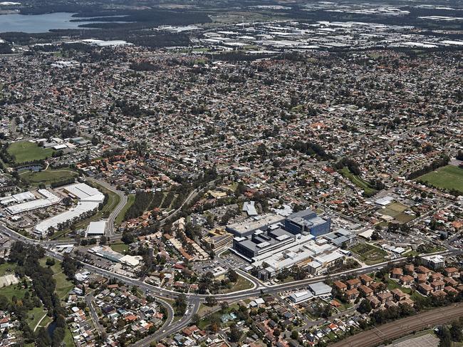 An aerial view of Blacktown Hospital. Picture: Supplied