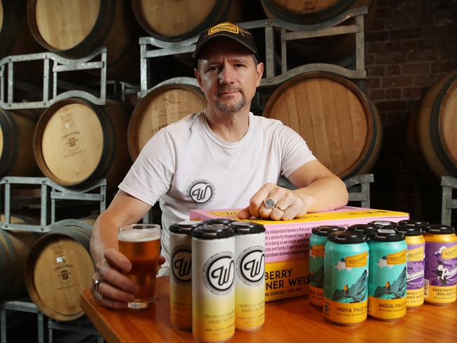 Chair of the Independent Brewers Association and Owner of Wayward Brewing Company Peter Philip, is calling for a fairer tax system for smaller brewers. Picture: David Swift.