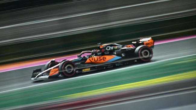 Oscar Piastri behind the wheel of his McLaren at Saudi Arabia Formula One Grand Prix at in Jeddah on March 18. Picture: AFP