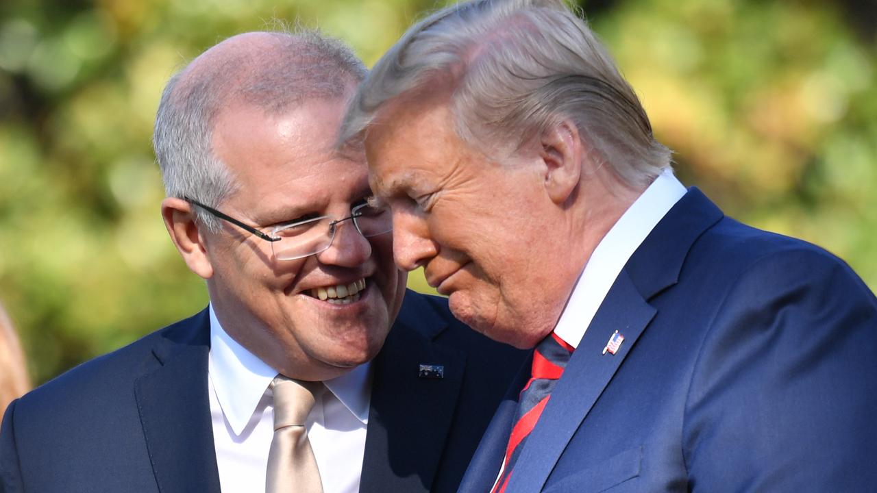 Prime Minister Scott Morrison and President Donald Trump had a strong relationship but a second term could test that. Picture: Mick Tsikas/AAP