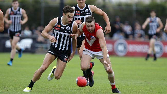 Karl Amon was frustrated with his 2018, which included six SANFL games for the Port Magpies. Picture: Deb Curtis