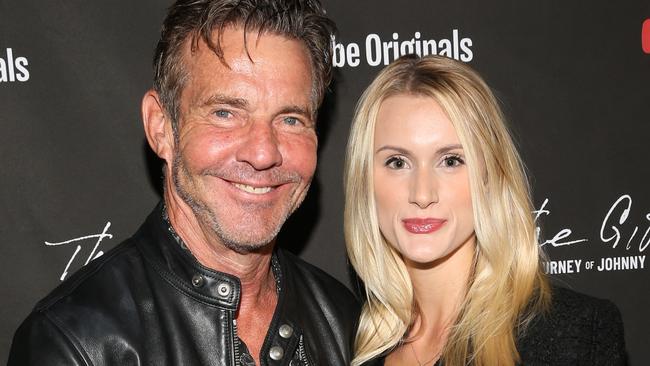 Dennis Quaid, 66, and Laura Savoie, 27. Picture: Terry Wyatt/Getty Images for YouTube