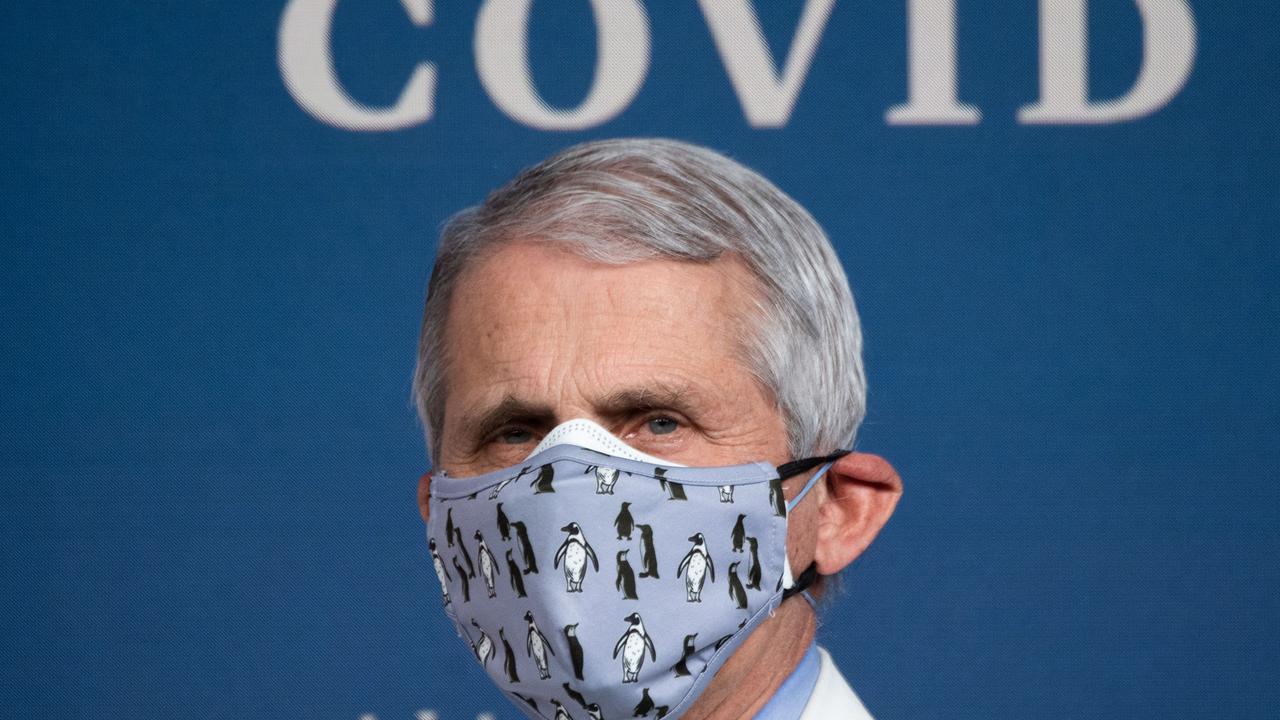 Dr Anthony Fauci is the US’ top adviser on Covid-19. Picture: Saul Loeb/AFP