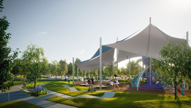 Moreton Bay Regional Council and developer Peet Limited will invest $6 million opening a massive parkland, complete with picnic barbecues, on a scenic bend of the Caboolture River. Picture – contributed.