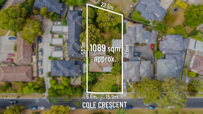 The property at 10 Cole Cres, Chadstone, is on a quiet leafy street.