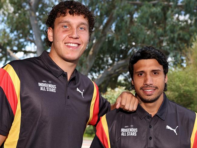 Eagles Coen Livingstone and Tim Kelly will represent the Indigenous All Stars. Picture: Paul Kane/Getty Images