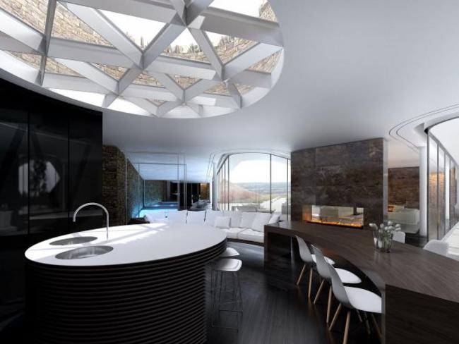 The plan for the interior.