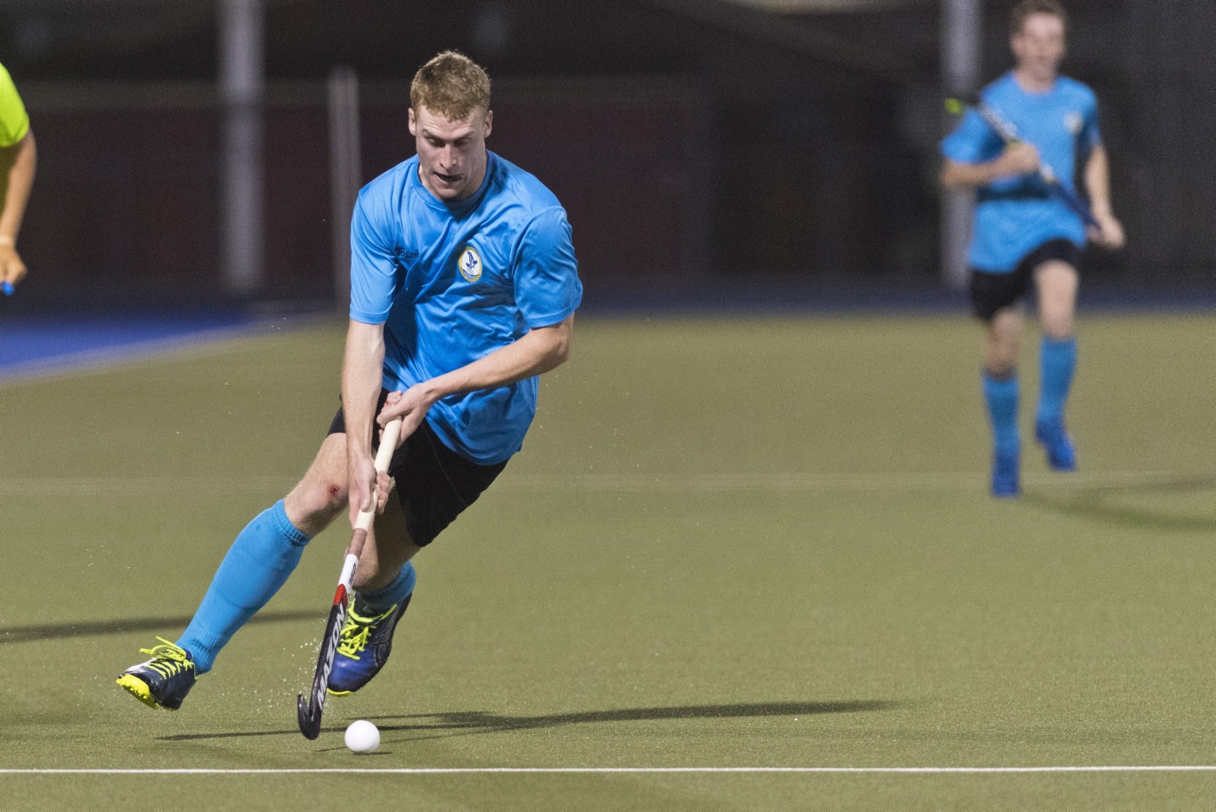 Kane Bradford of SQPS Scorers against Pink Batts in Iron Jack Challenge mens hockey at Clyde Park, Friday, February 28, 2020. Picture: Kevin Farmer