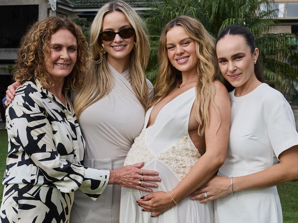 The Holtznagel mums: Margaret Holtznagel (l to r), and sisters Simone Holtznagel, Madeline Holtznagel, and Anna Cassar. Picture: Chloe Paul