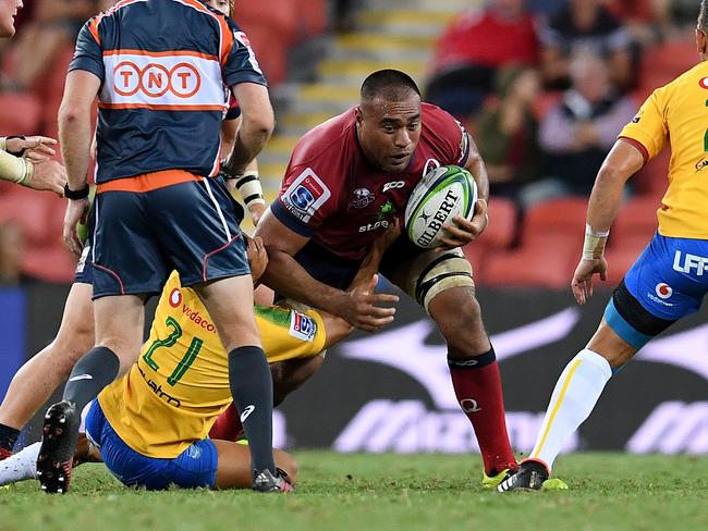 The Big Show? Timu’s earned a new nickname with his physical play. Pic: AAP