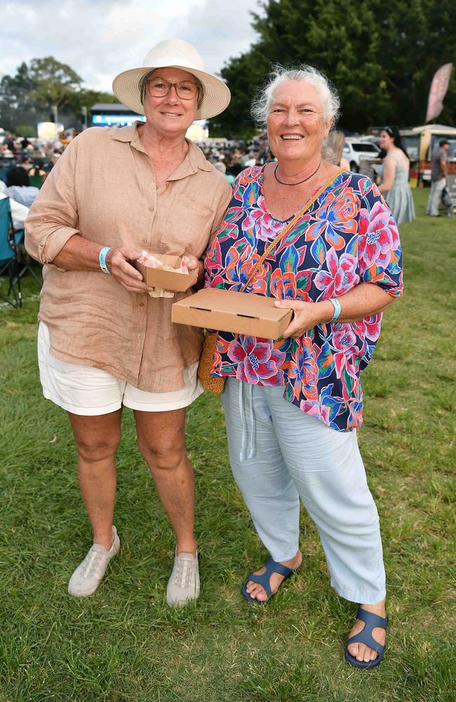 Tracey Davis and Willow de Rooy at Sounds of Rock 2024 in Hervey Bay. Picture: Patrick Woods.